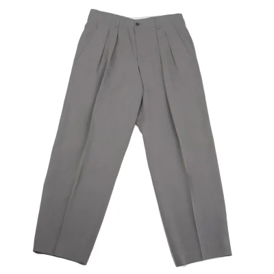 HUGO BOSS Wool Rayon Two Tuck Pants
