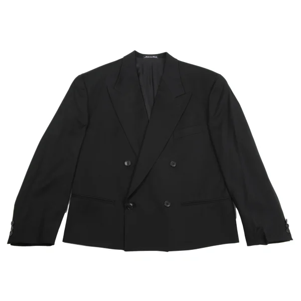 EMPORIO ARMANI Wool Double Short Jacket Black M-L K-161786_001