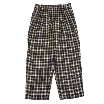 GIANNI VERSACE Wool Checker Pants