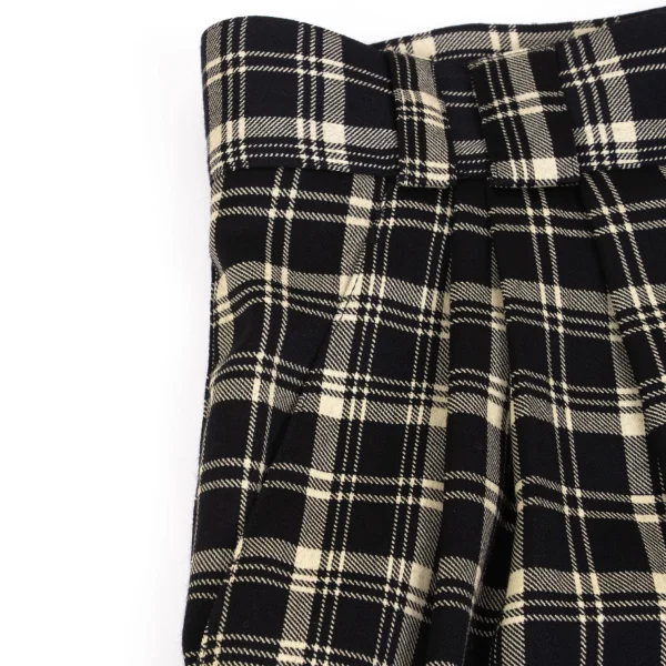 GIANNI VERSACE Wool Checker Pants K-161792_003