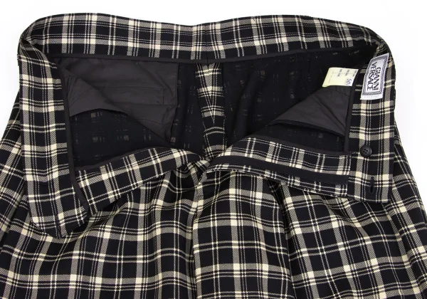 GIANNI VERSACE Wool Checker Pants K-161792_005
