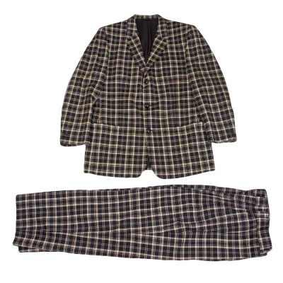 GIANNI VERSACE Wool Checker Jacket & Pants