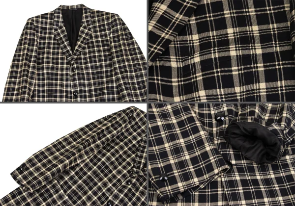 GIANNI VERSACE Wool Checker Jacket & Pants K-161793_003