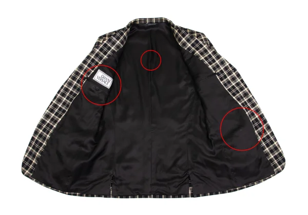 GIANNI VERSACE Wool Checker Jacket & Pants K-161793_006