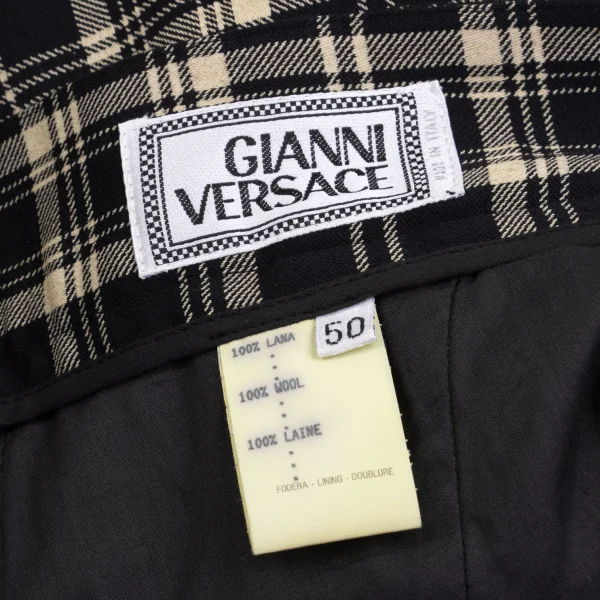 GIANNI VERSACE Wool Checker Jacket & Pants K-161793_020