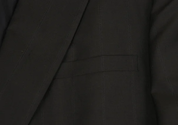 GIANNI VERSACE Wool Pinstripe Double Jacket K-161795_006