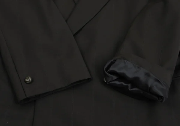 GIANNI VERSACE Wool Pinstripe Double Jacket K-161795_008