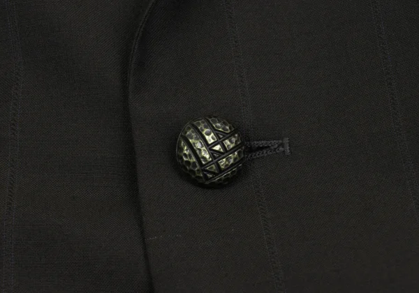 GIANNI VERSACE Wool Pinstripe Double Jacket K-161795_010