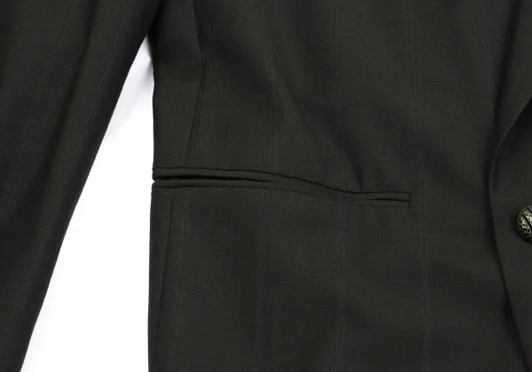 GIANNI VERSACE Wool Pinstripe Double Jacket K-161795_011