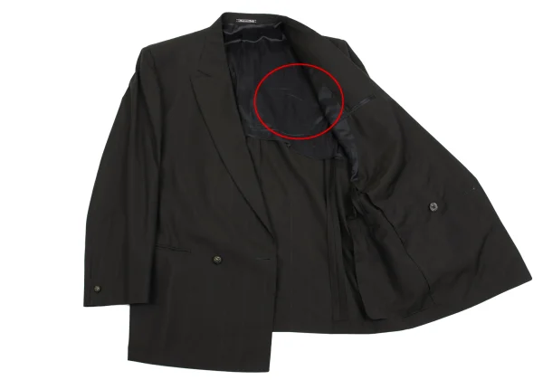 GIANNI VERSACE Wool Pinstripe Double Jacket K-161795_013