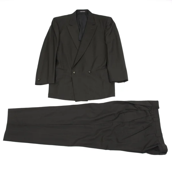 GIANNI VERSACE Wool Pinstripe Double Jacket K-161795_018