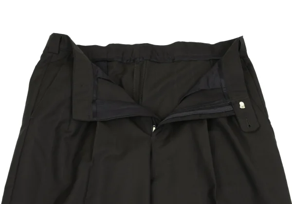 ジャンニヴェルサーチGIANNI VERSACE ウールピンストライプ2タックパンツ カーキ50 K-161796_007