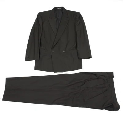ジャンニヴェルサーチGIANNI VERSACE ウールピンストライプセットアップ