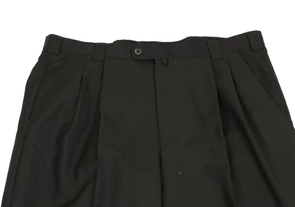 ジャンニヴェルサーチGIANNI VERSACE ウールピンストライプセットアップ カーキ50 K-161797_012
