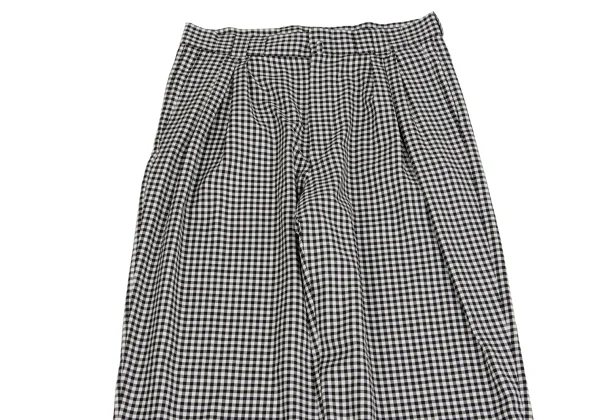 GIANNI VERSACE Wool Checked Two Tuck Pants K-161798_002