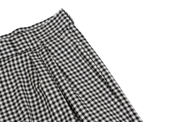 GIANNI VERSACE Wool Checked Two Tuck Pants K-161798_004