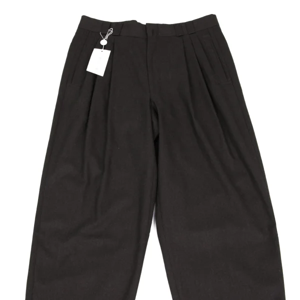 GIANNI VERSACE Wool Three Tuck Pants K-161800_002