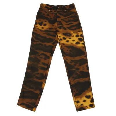 GIANNI VERSACE Leopard Print Work Pants