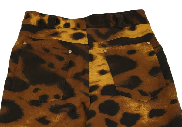 GIANNI VERSACE Leopard Print Work Pants K-161802_011