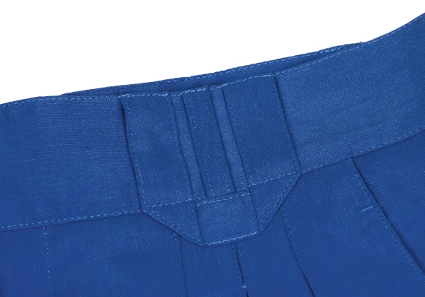 GIANNI VERSACE Silk Linen Three Tuck Pants K-161803_006
