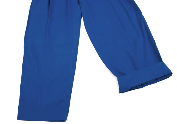 GIANNI VERSACE Silk Linen Three Tuck Pants K-161803_010