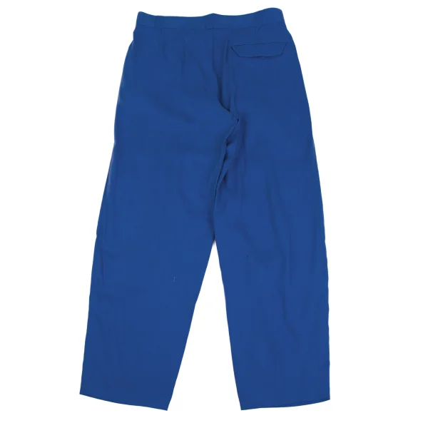 GIANNI VERSACE Silk Linen Three Tuck Pants K-161803_011