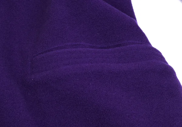 GIANNI VERSACE Cashmere Wool Lining Stitched Fur Collar Jacket K-161807_010