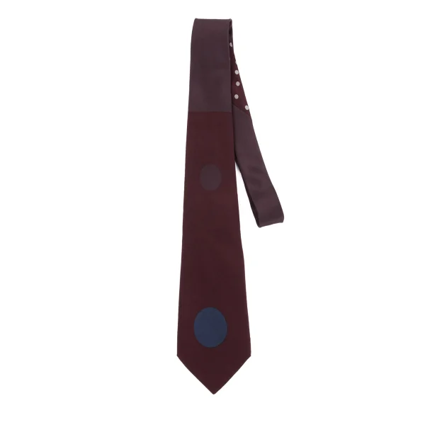 GIANNI VERSACE Polka Dot Tie Bordeaux Free K-161808_001