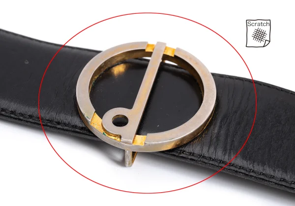 dunhill Logo Buckle Leather Belt K-161810_005