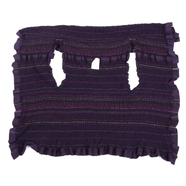 ISSEY MIYAKE me Stripe Printed Cauliflower Sleeveless Shirt K-161811_009