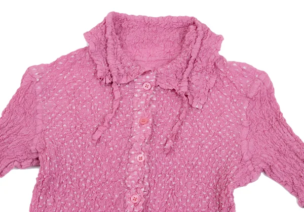ISSEY MIYAKE me Dot Drawcord Design Cauliflower Shirt K-161813_003