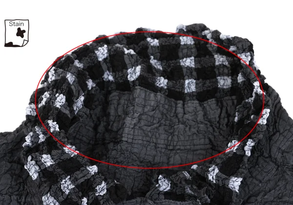 ISSEY MIYAKE me Cauliflower Check Long Shirt K-161816_005