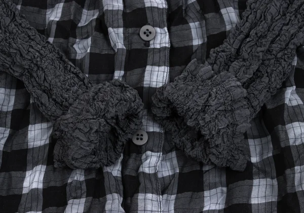 ISSEY MIYAKE me Cauliflower Check Long Shirt K-161816_009