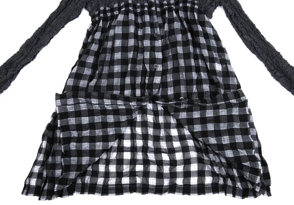 ISSEY MIYAKE me Cauliflower Check Long Shirt K-161816_011