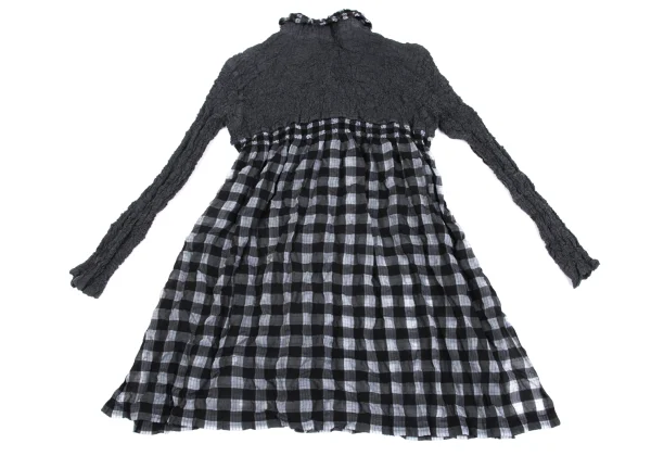 ISSEY MIYAKE me Cauliflower Check Long Shirt K-161816_012