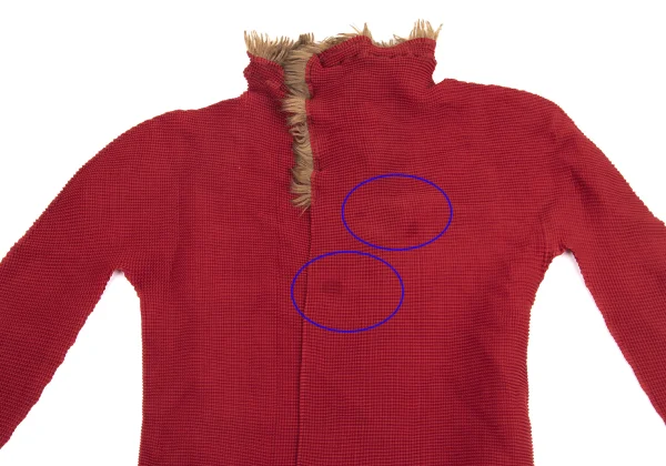 Unbranded Faux Fur Embellished Stretch Pleated Buttonless Cardigan K-161817_003