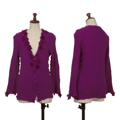 ISSEY MIYAKE me Floral Decoration Cauliflower Cardigan