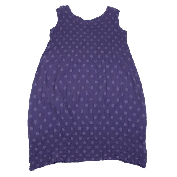 ISSEY MIYAKE me Dot Print Cauliflower Sleeveless Dress K-161823_012