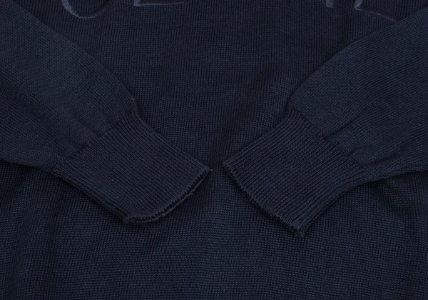 CELINE Logo Embroidery Cotton Knit Sweater K-161829_009