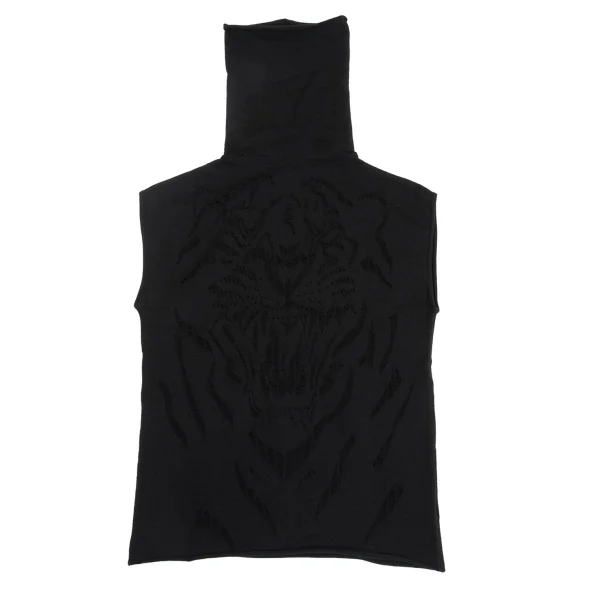 KRIZIA MAGLIA Lace Sleeveless Turtle Neck Knit Top K-161830_002