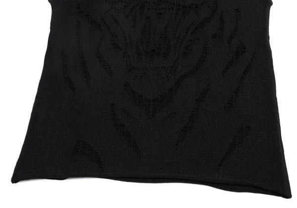 KRIZIA MAGLIA Lace Sleeveless Turtle Neck Knit Top K-161830_007