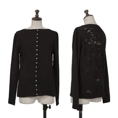 KRIZIA MAGLIA Lace Knit Cardigan