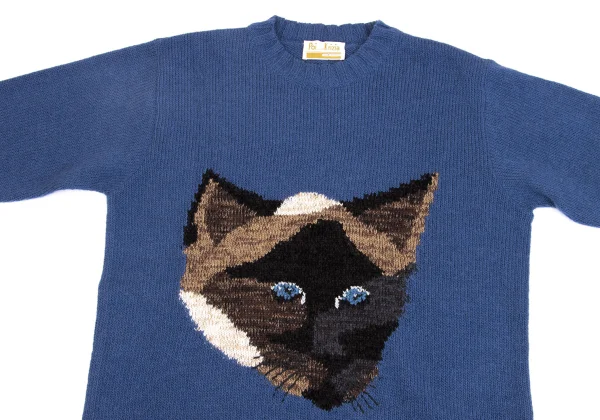 Krizia poi Cat Jacquard Alpaca Knit Sweater  K-161832_003