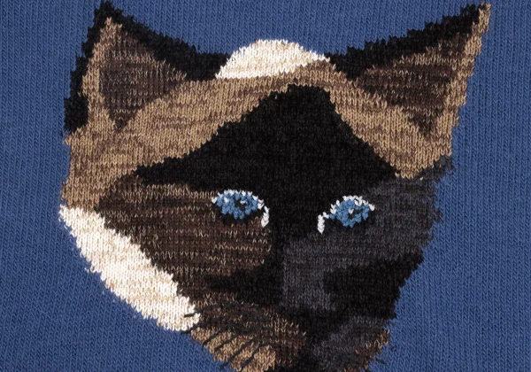 Krizia poi Cat Jacquard Alpaca Knit Sweater  K-161832_005