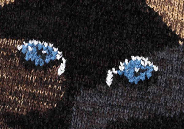 Krizia poi Cat Jacquard Alpaca Knit Sweater  K-161832_006