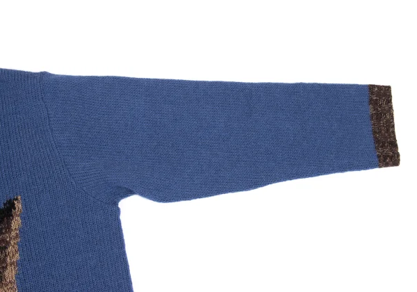 Krizia poi Cat Jacquard Alpaca Knit Sweater  K-161832_007