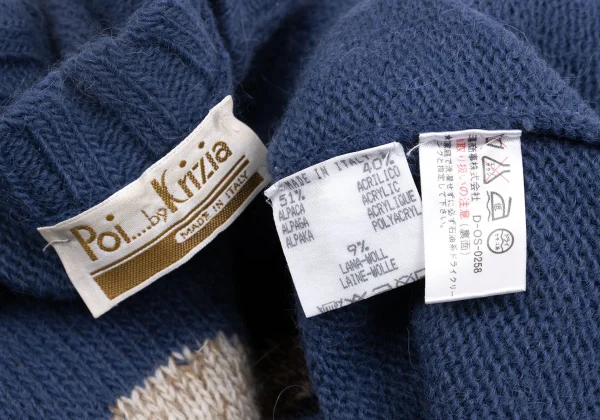Krizia poi Cat Jacquard Alpaca Knit Sweater  K-161832_014