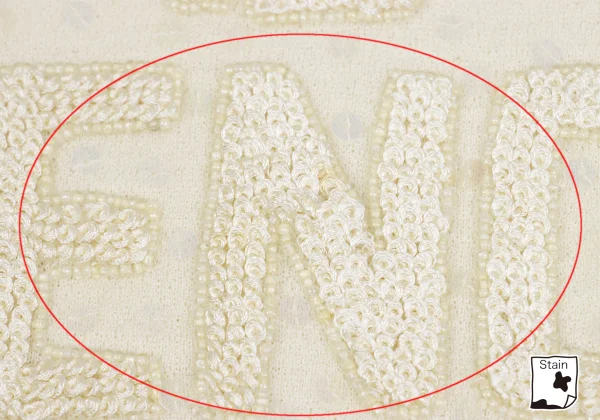FENDI Logo Embroidery Sequin Sleeveless Knit K-161836_005