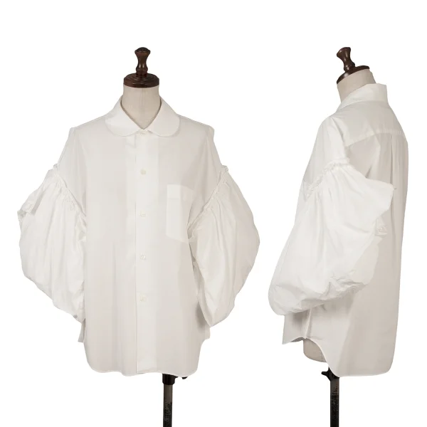 tao Gather Big Sleeve Blouse White S K-161845_001