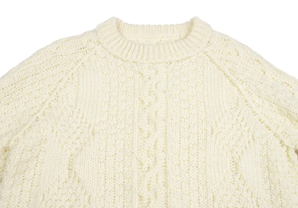 Maison Martin Margiela 10 Low Gauge Crushed Cable Knit Sweater K-161850_002